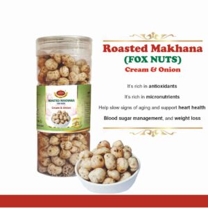 Roasted Makhana  (FOX NUTS)  Cream & Onion